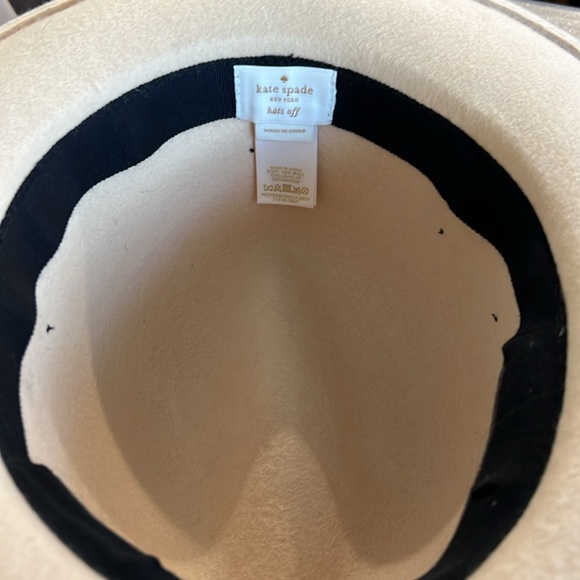 Kate spade crème fedora \